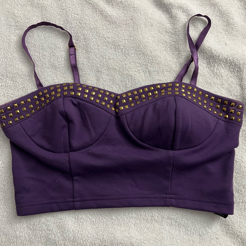 Purple Crop top